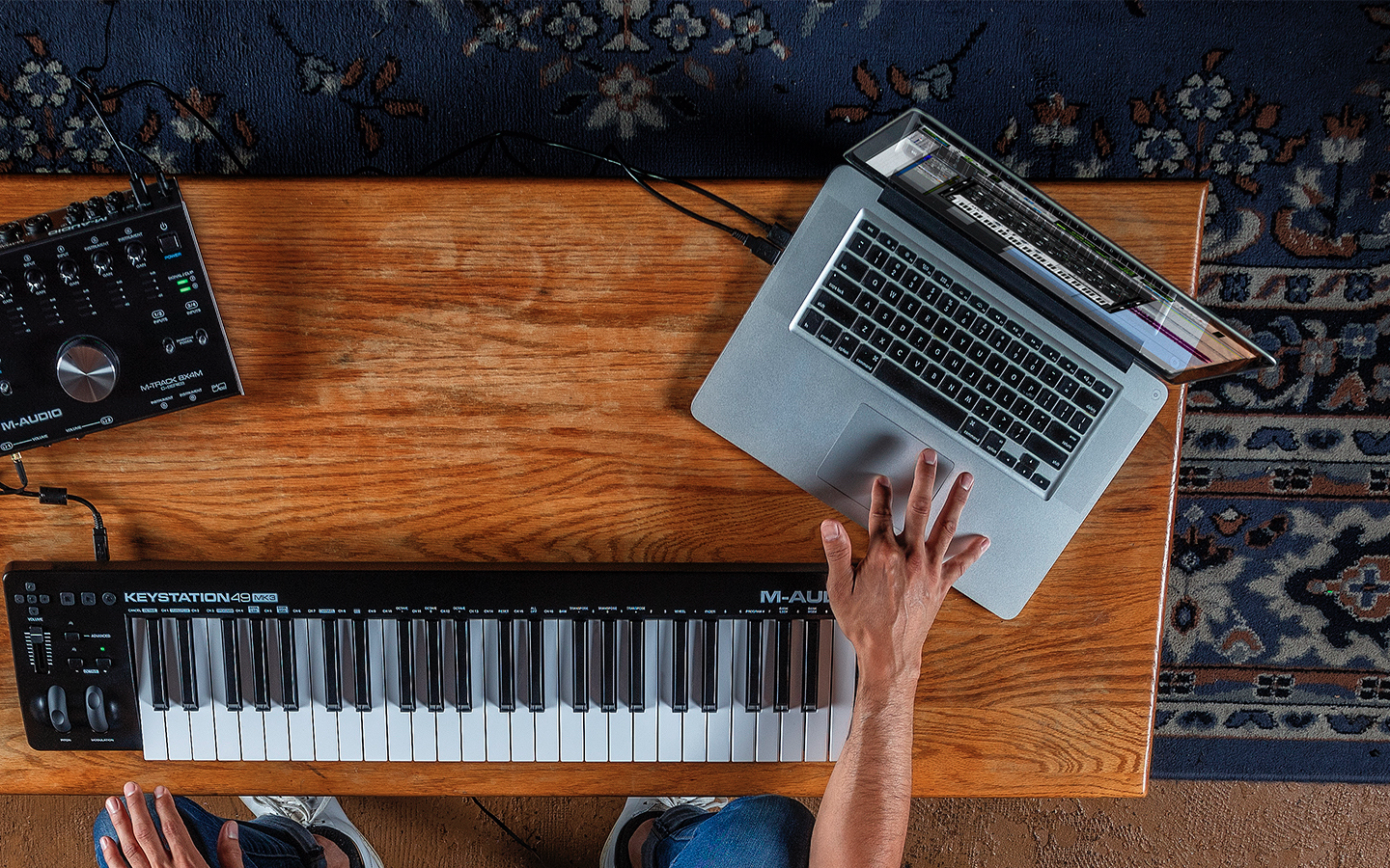thumbnail interactive-video image 1 of M-Audio Keystation 49 MK3 MIDI Keyboard - 49 Key USB Controller With Software 1 of 2